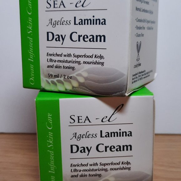 SEA-el Ageless Lamina Day Cream 2oz / 59ml Superfood Kelp , Toning (2 pack) - Picture 1 of 5